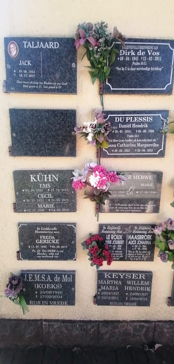 TALJAARD :: KUHN :: GERICKE :: DE MOL :: KEYSER :: LE ROUX :: HAASBROEK