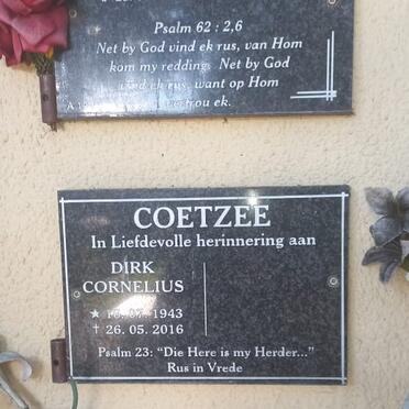 JACOBS Johan 1970-2012 :: COETZEE Dirk Cornelius 1943-2016