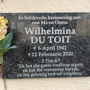 TOIT Wilhelmina, du 1941-2020