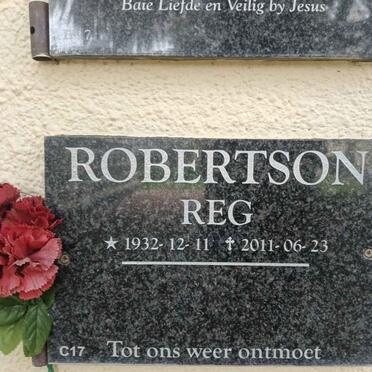 ROBERTSON Reg 1932-2011
