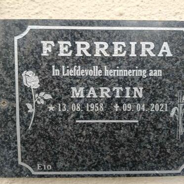 FERREIRA Martin 1958-2021