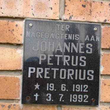 PRETORIUS Johannes Petrus 1912-1992