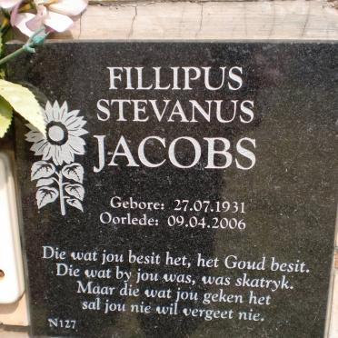 JACOBS Fillipus Stevanus 1931-2006