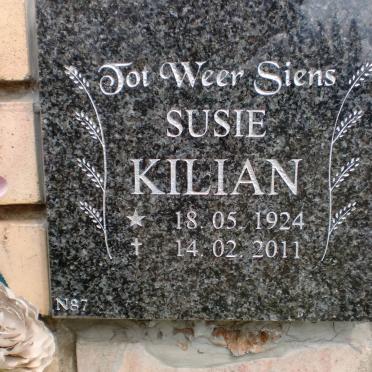 KILIAN Susie 1924-2011