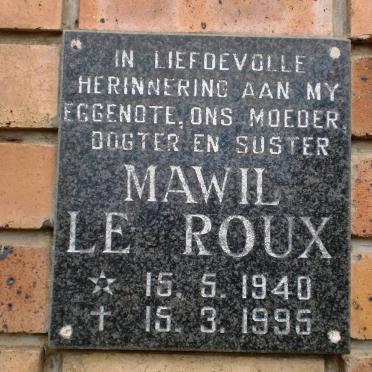 ROUX Mawil, le 1940-1995