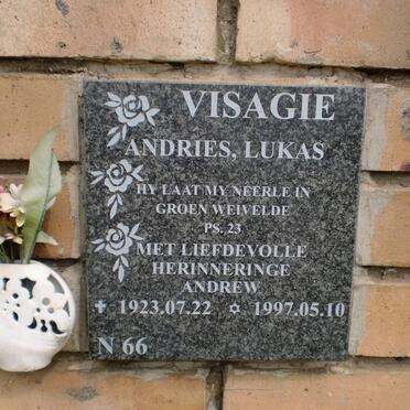 VISAGIE Andries Lukas 1923-1997