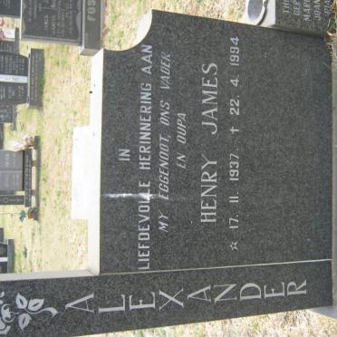 ALEXANDER Henry James 1937-1994