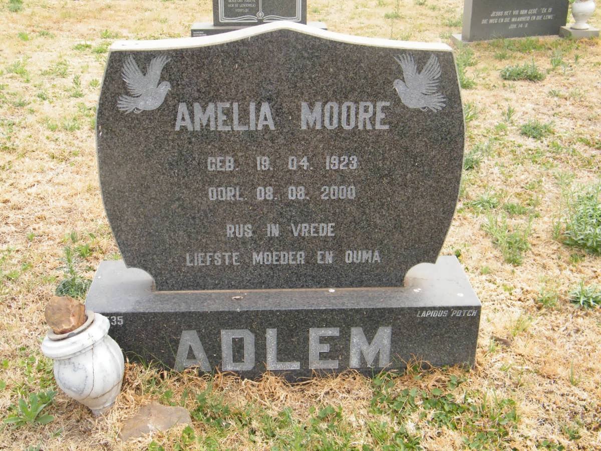 ADLEM Amelia Moore 1923-2000