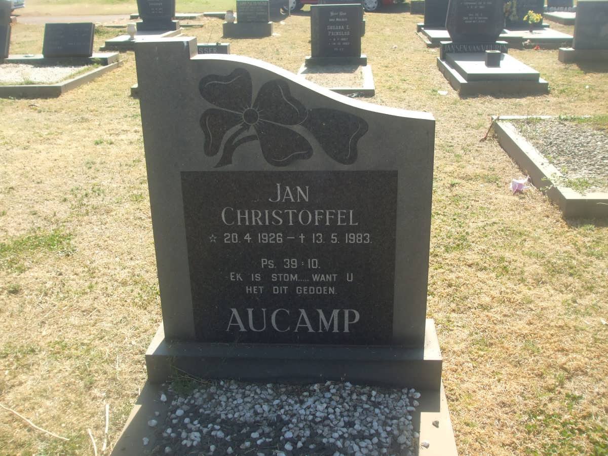 AUCAMP Jan Christoffel 1926-1983