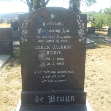 BRUYN Johan Jacobus Dirkie, de 1906-1983