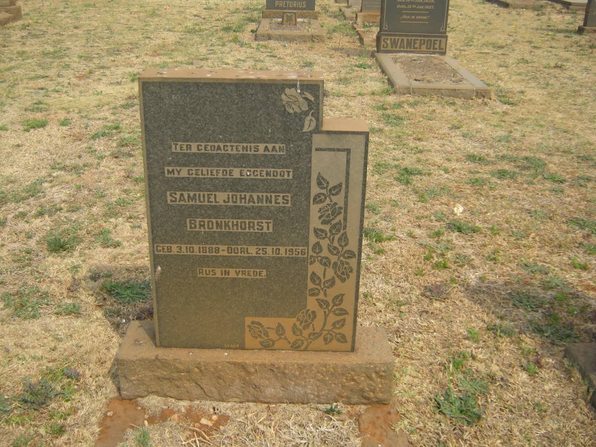 BRONKHORST Samuel Johannes 1888-1956