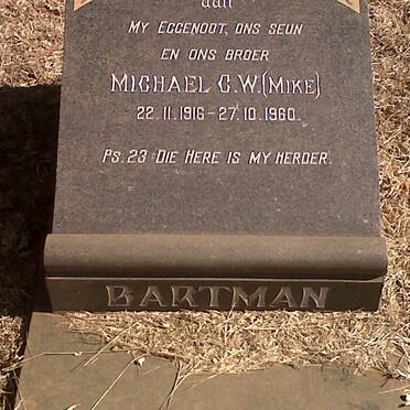 BARTMAN Michael C.W. 1916-1960