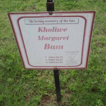 BAM Kohliwe Margaret 1968-2008