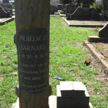 BARNARD Wilhelm J.B. 1937-1962