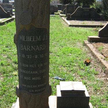 BARNARD Wilhelm J.B. 1937-1962