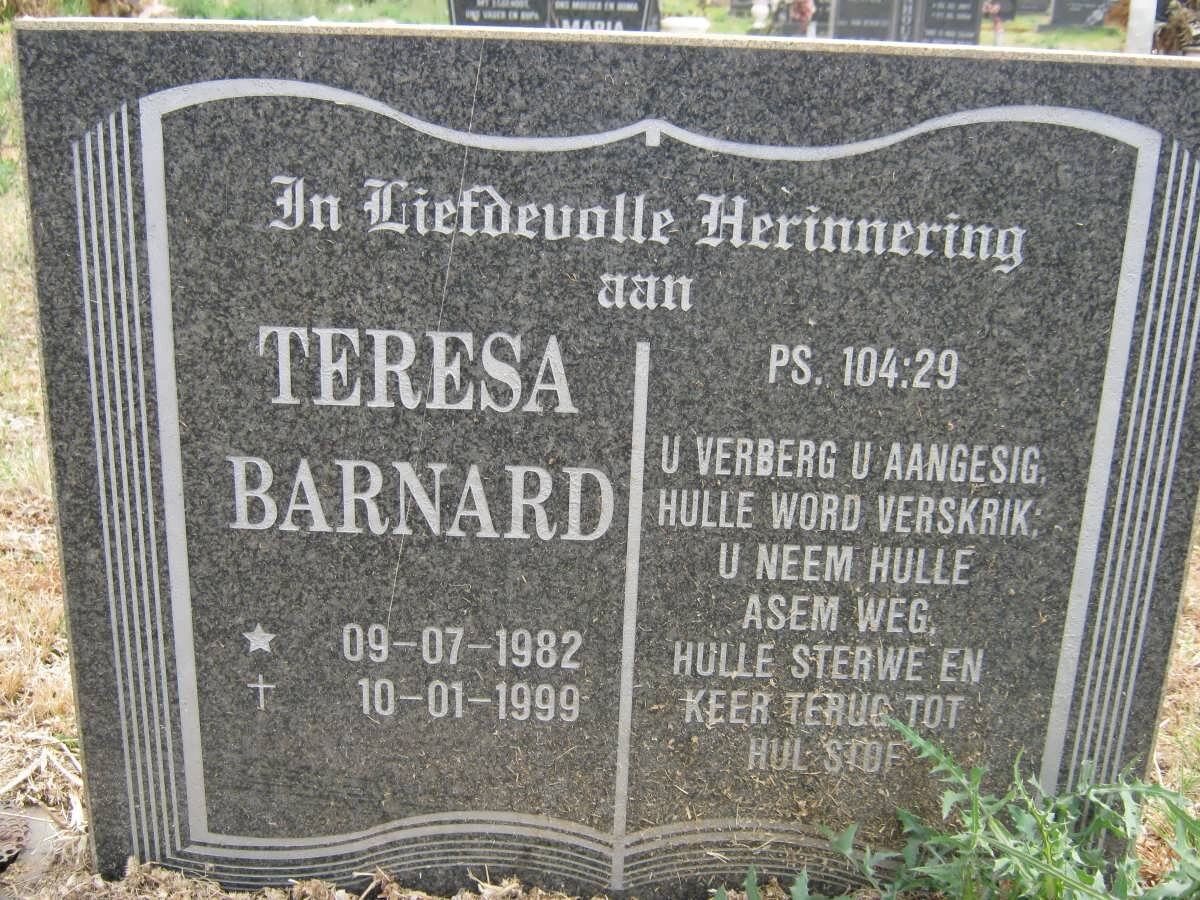 BARNARD Teresa 1982-1999