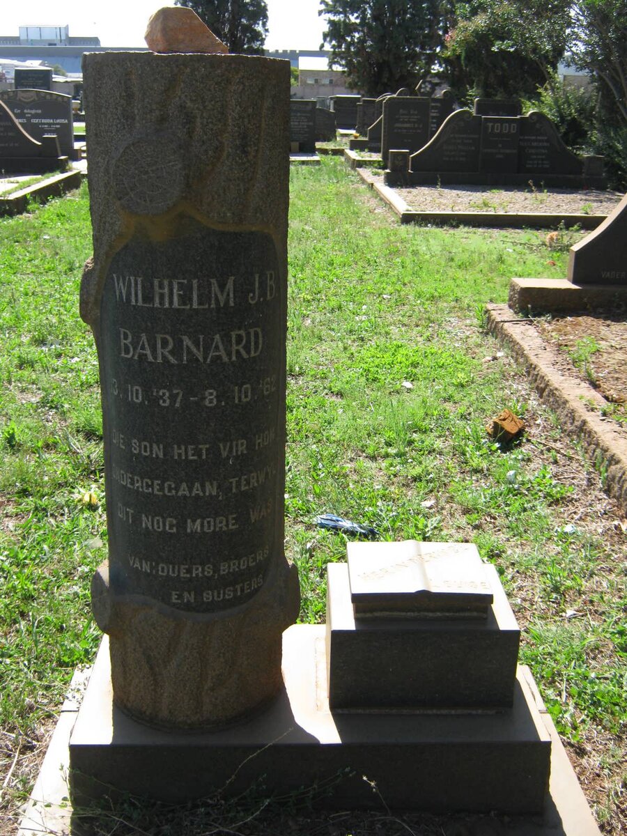 BARNARD Wilhelm J.B. 1937-1962