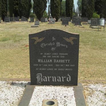 BARNARD William Barrett 1883-1968