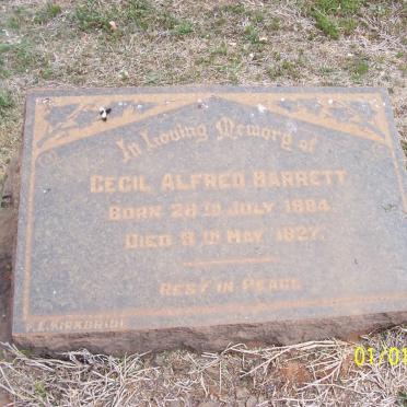 BARRETT Cecil Alfred 1884-1927