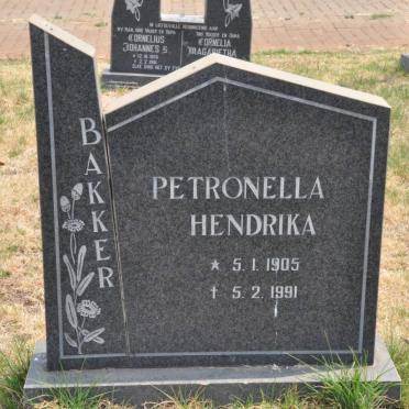 BAKKER Petronella Hendrika 1905-1991