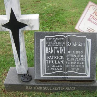BANTWINI Patrick Thulani 1958-2009