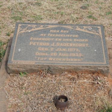 BADENHORST Petrus J. 1871-1939