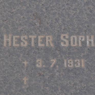 BADENHORST Hester Sophia 1931-