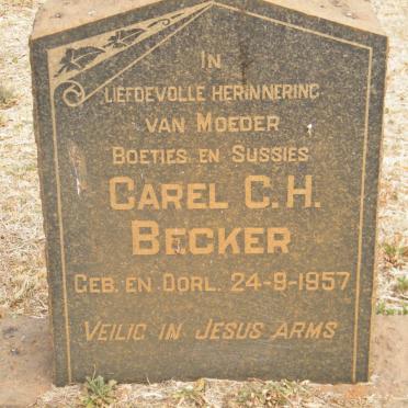 BECKER Carel C.H. 1957-1957