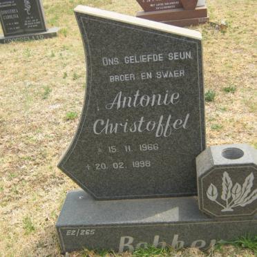 BEKKER Antonie Christoffel 1966-1998