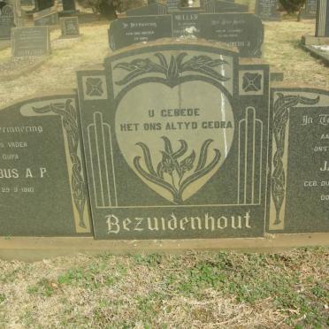 BEZUIDENHOUT Jacobus A.P. 1910- &amp; Jacoba A. DU PLOOY 1922-1974