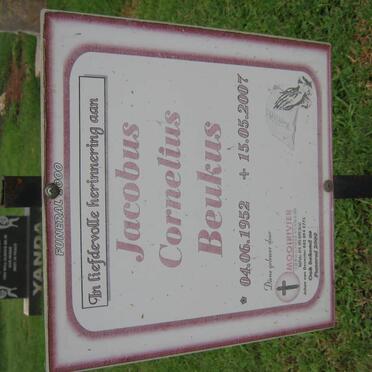 BEUKUS Jacobus Cornelius 1952-2007