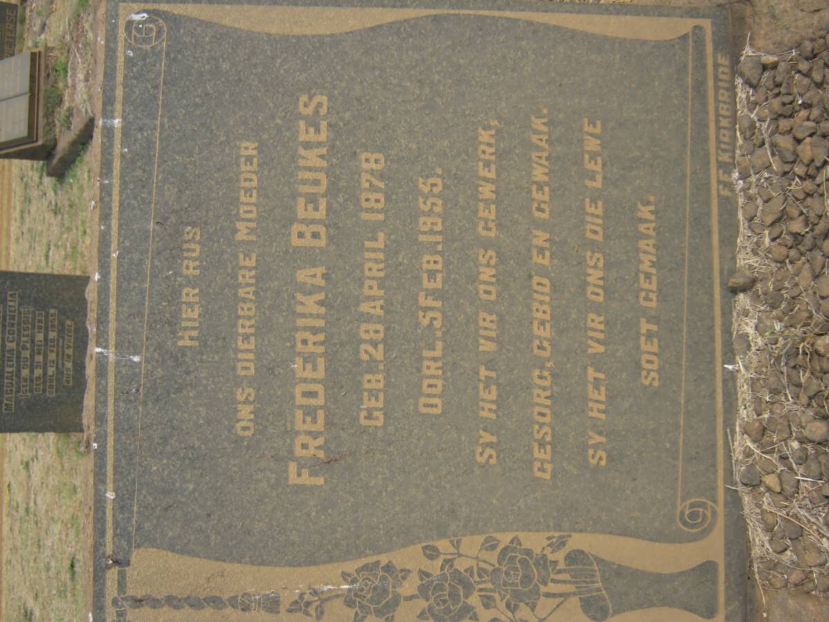 BEUKES Frederika 1878-1955