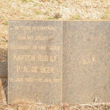 BEER Rudolf P.A., de 1920-1957