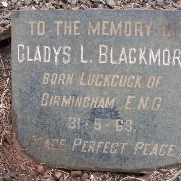BLACKMORE Gladys L. -1963