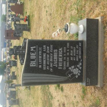 BLOEM Jacobus Frederick 1957-2001