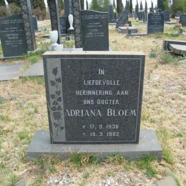BLOEM Adriana 1938-1982