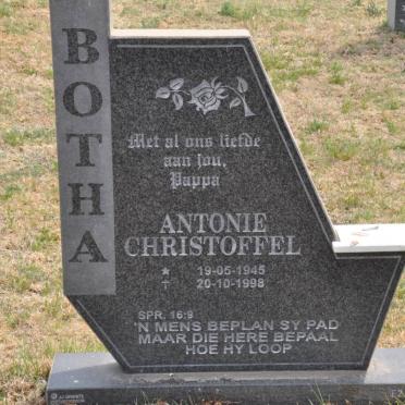 BOTHA Antonie Christoffel 1945-1998