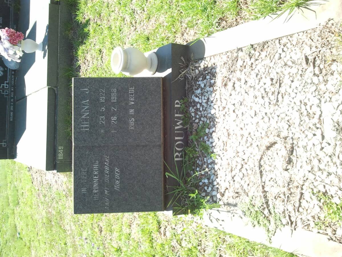 BOUWER Henna J. 1922-1988