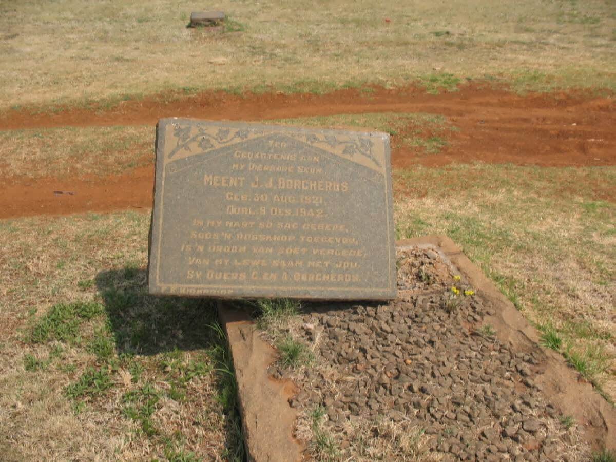 BORCHERDS Meent J.J. 1921-1942