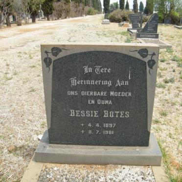 BOTES Bessie 1897-1981