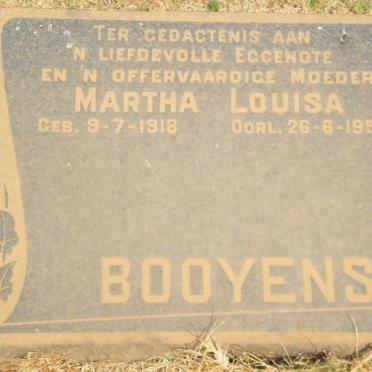 BOOYENS Martha Louisa 1918-1959