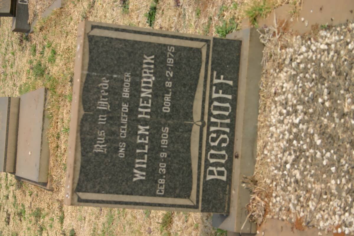 BOSHOFF Willem Hendrik 1905-1975
