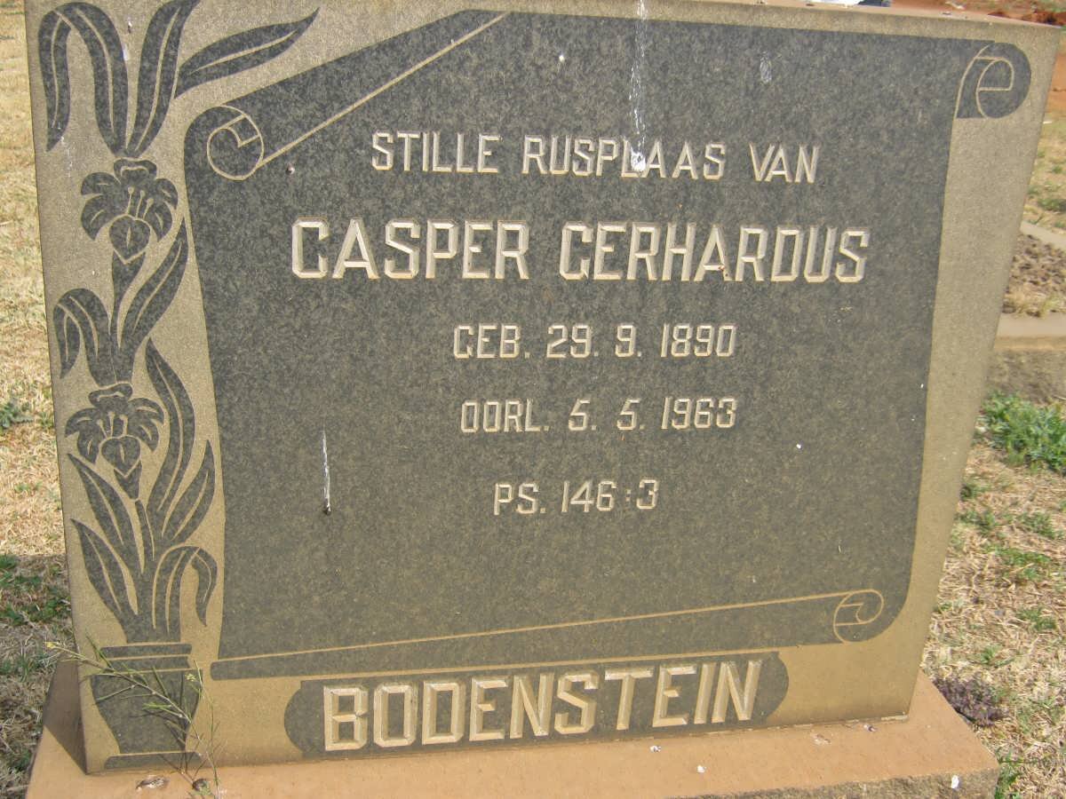 BODENSTEIN Casper Gerhardus 1890-1963