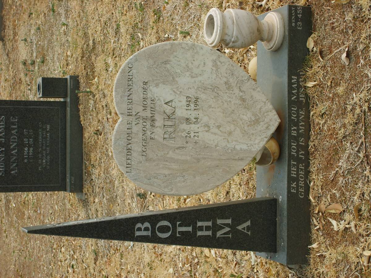 BOTHMA Rika 1949-1996