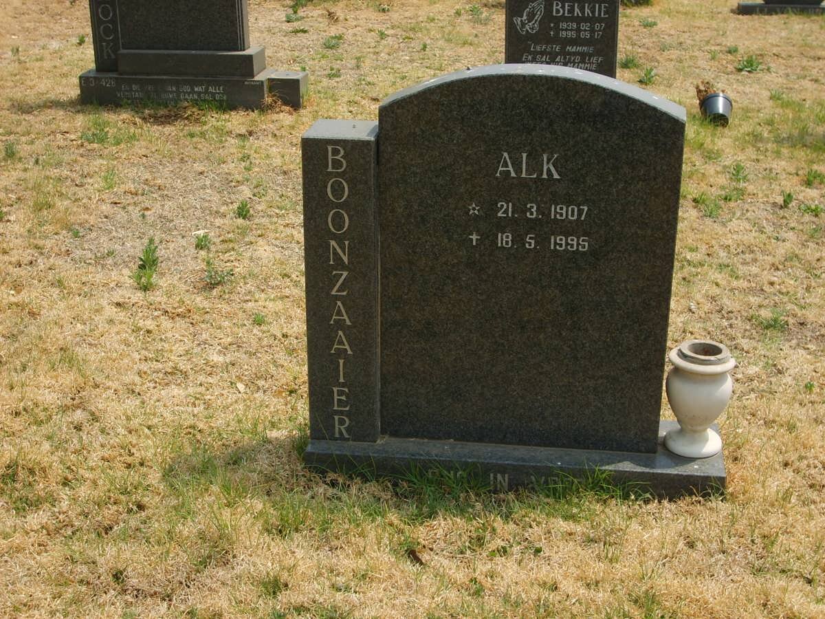 BOONZAAIER Alk 1907-1995