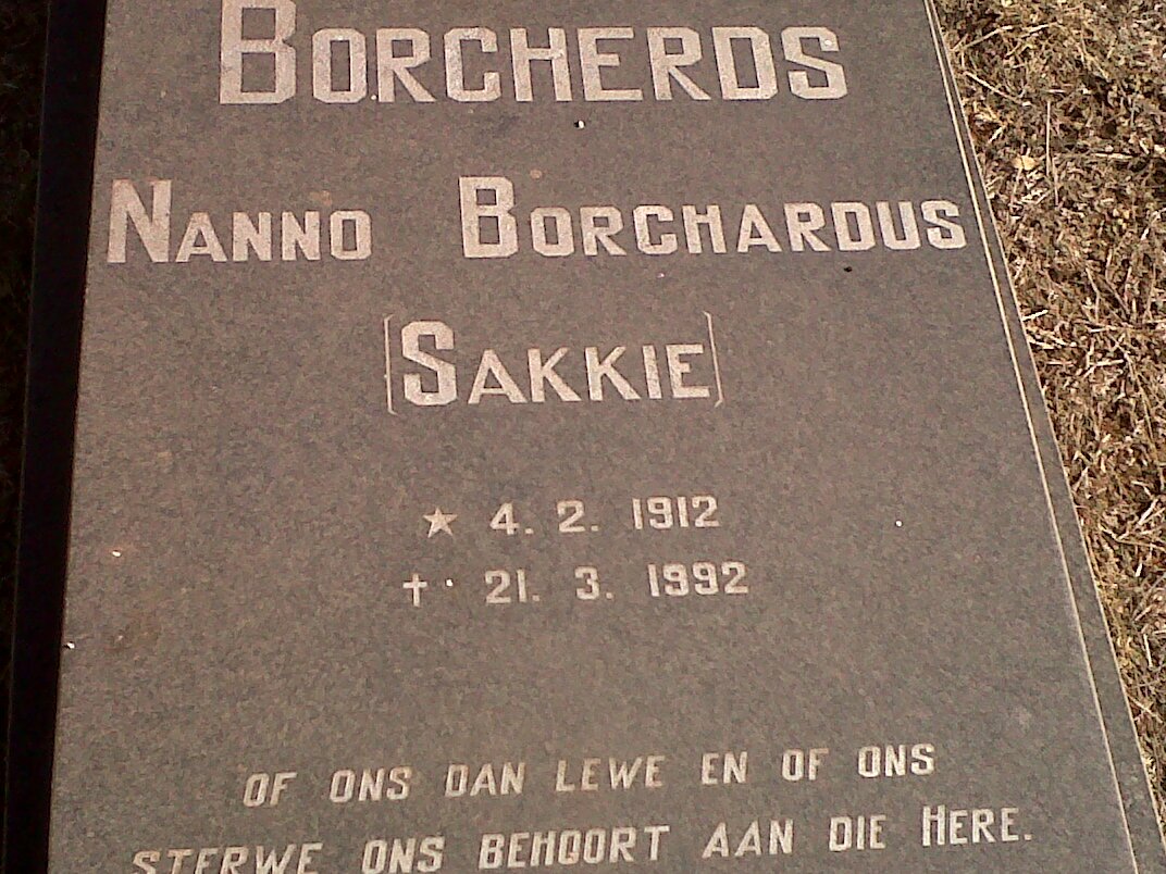 BORCHERDS Nanno Borchardus 1912-1992