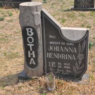 BOTHA Johanna Hendrina 1937-1996