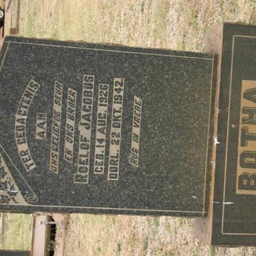 BOTHA Roelof Jacobus 1926-1942