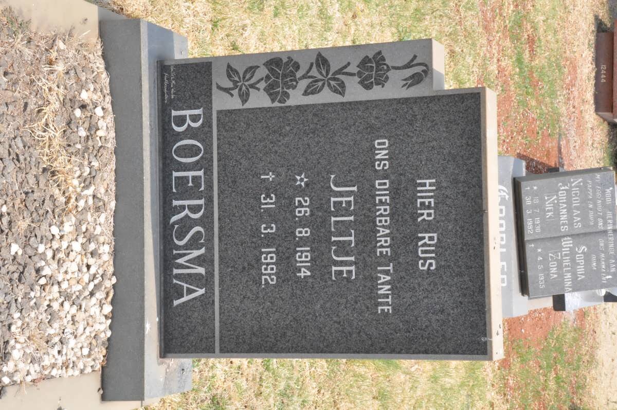 BOERSMA Jeltje 1914-1992