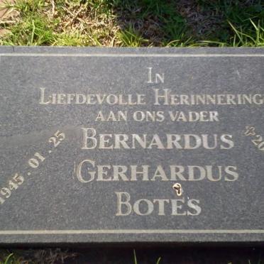 BOTES Bernardus Gerhardus 1945-2003